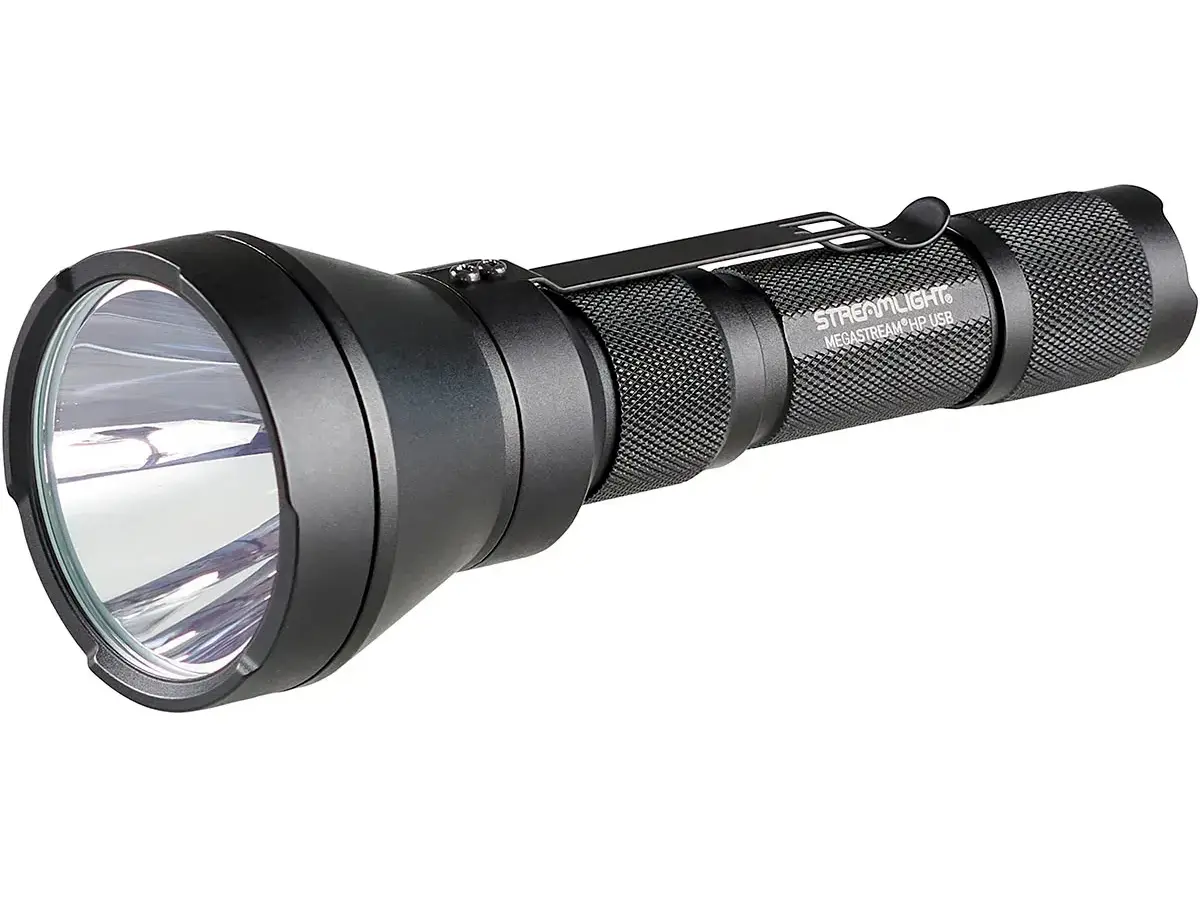 Megastream HP USB Rechargeable Flashlight 1,350 Lumen Black