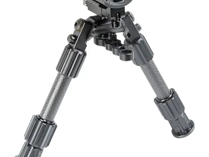 AccuMax Premium 6"-9" Sling Swivel Stud Bipod Black