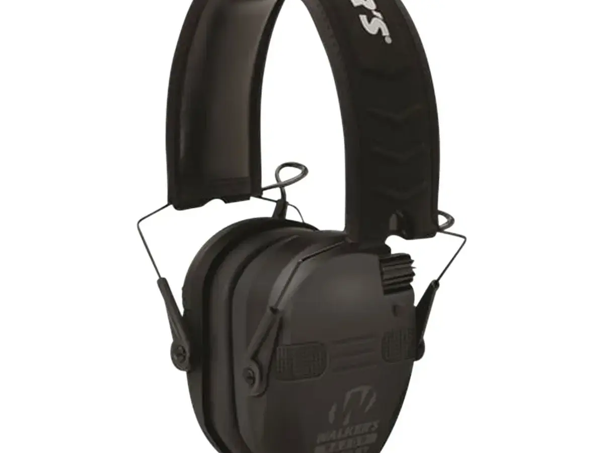 Razor Slim Electronic Quad Ear Muff w/ Bluetooth Black