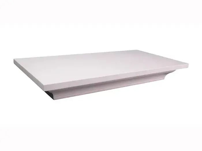 Firearm Concealment Shelf, White