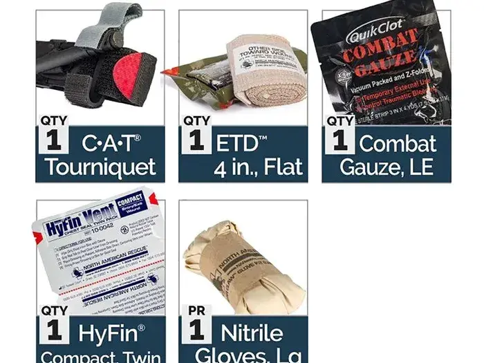 M-FAK Mini First Aid Kit w/Combat Gauze Coyote - photo 4