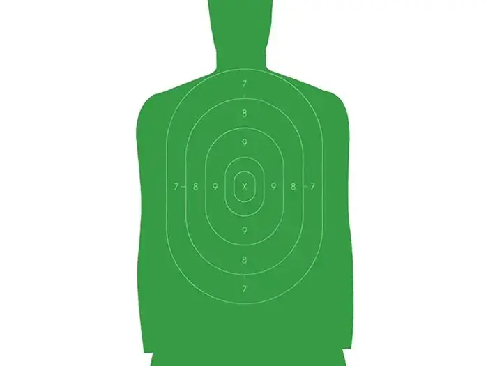 B27FSA Silhouette Green Paper Targets 24x45"  100pk