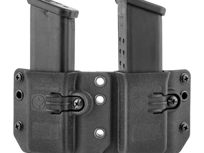 Copia Double Pistol Mag Carrier 9/40 Black Short - photo 3