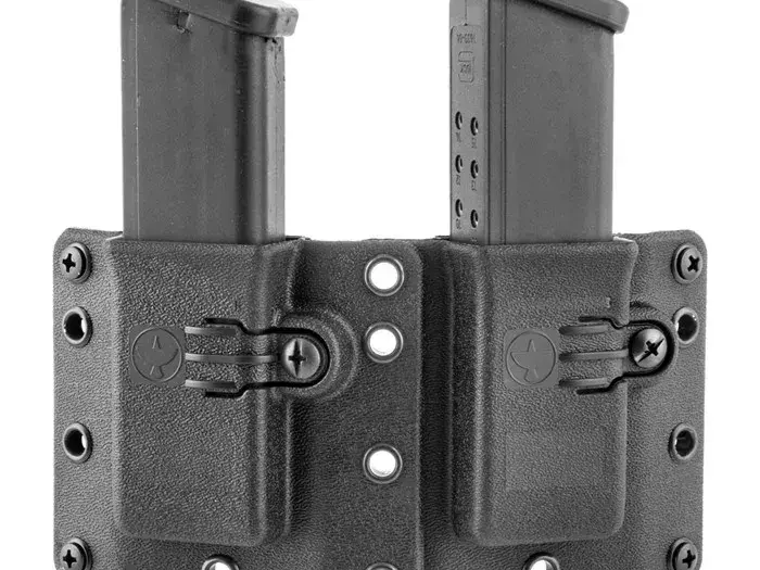 Copia Double Pistol Mag Carrier 9/40 Black Standard - photo 4