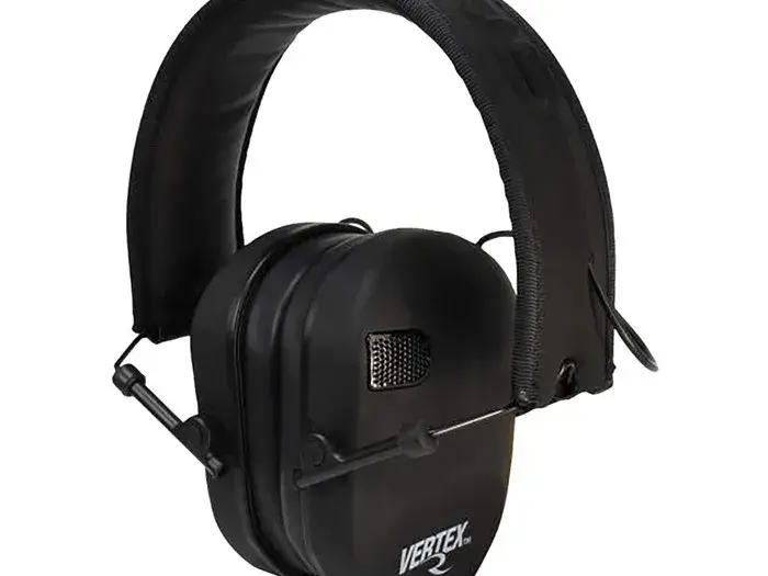 Vertex Low-Profile Electronic Earmuff, Black - photo 3