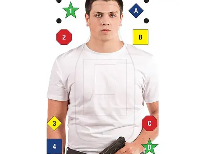Realistic Photo Command Paper Target 50 Pack