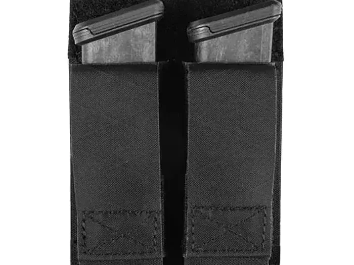 Double Pistol Magna Mag Pouch Laminate Black