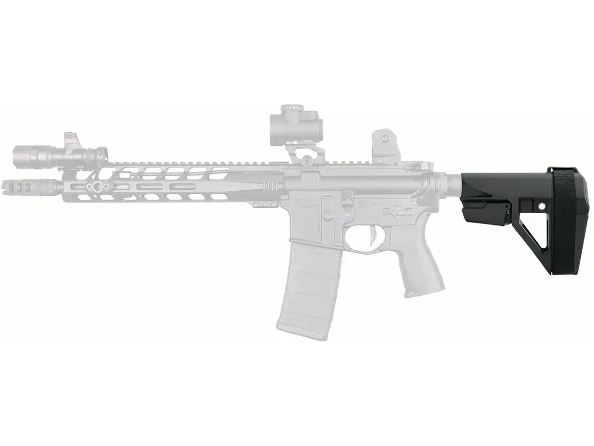 SBA5 5 Position Adjustable Pistol Stabilizing Brace Black - photo 3