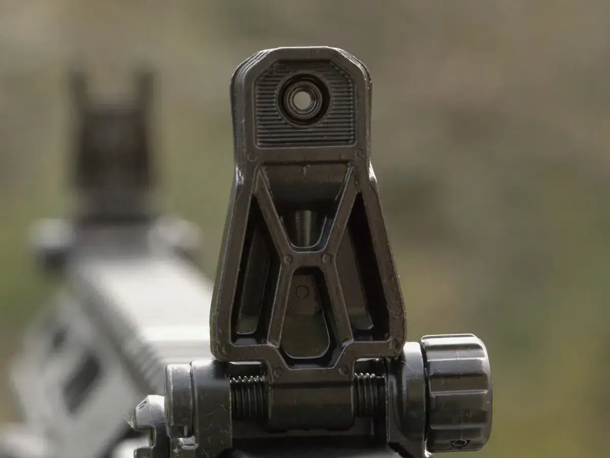MBUS Pro Rear Sight Flip Up Adjustable Steel Black - photo 2