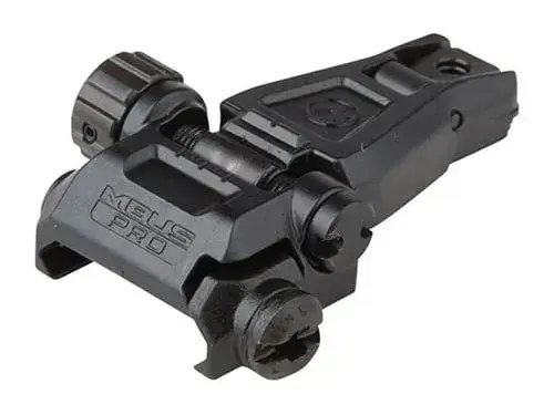 MBUS Pro Rear Sight Flip Up Adjustable Steel Black - photo 4
