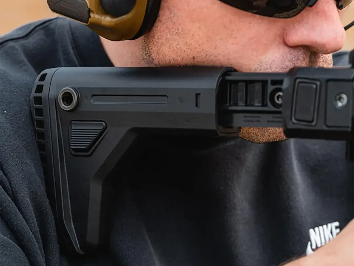 UCS Adjustable Carbine Stock for AR-15 Black - photo 5