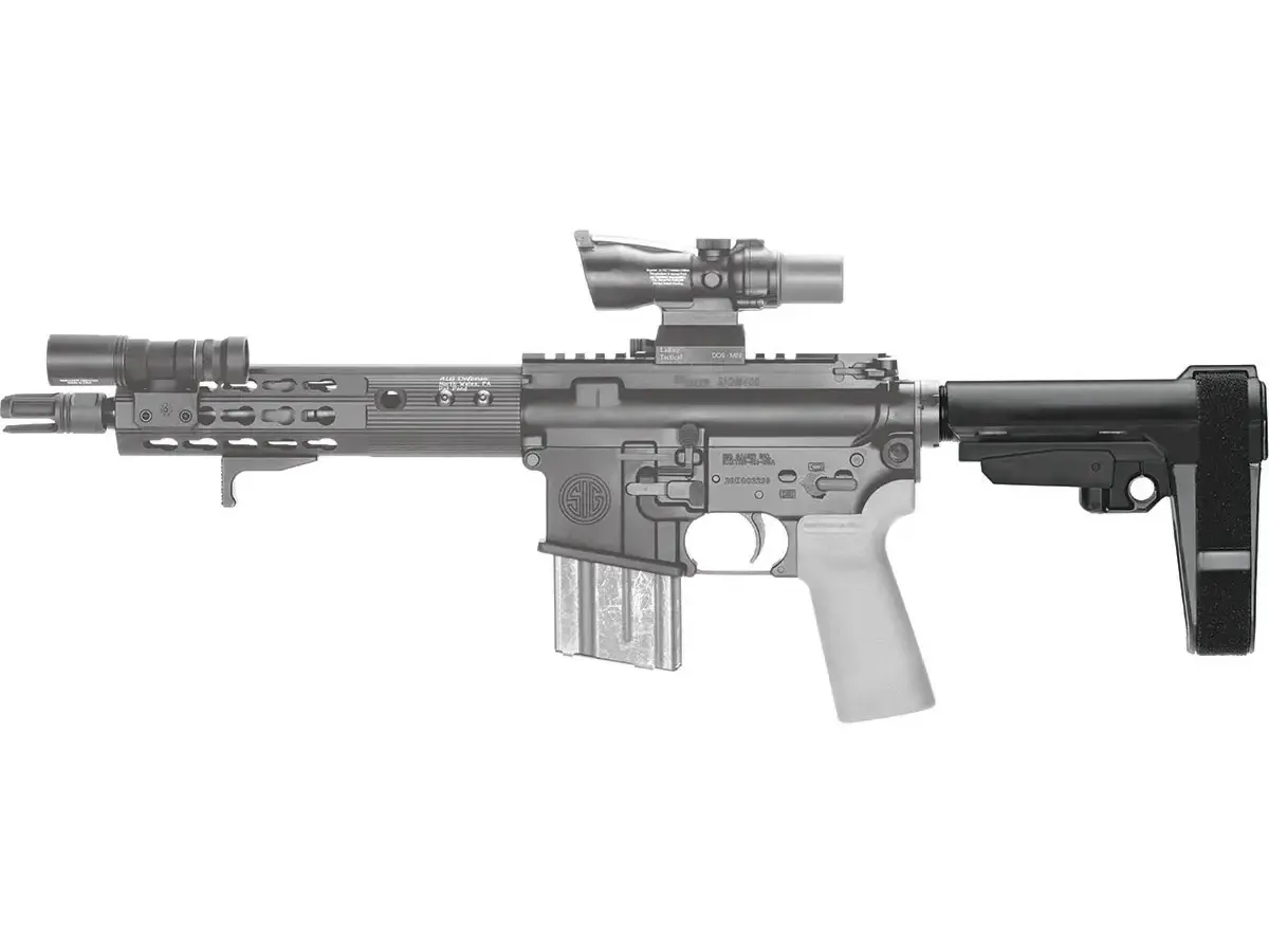 SBA3 5 Position Adjustable Pistol Stabilizing Brace Black - photo 3