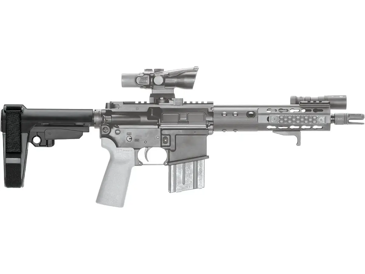 SBA3 5 Position Adjustable Pistol Stabilizing Brace Black - photo 4