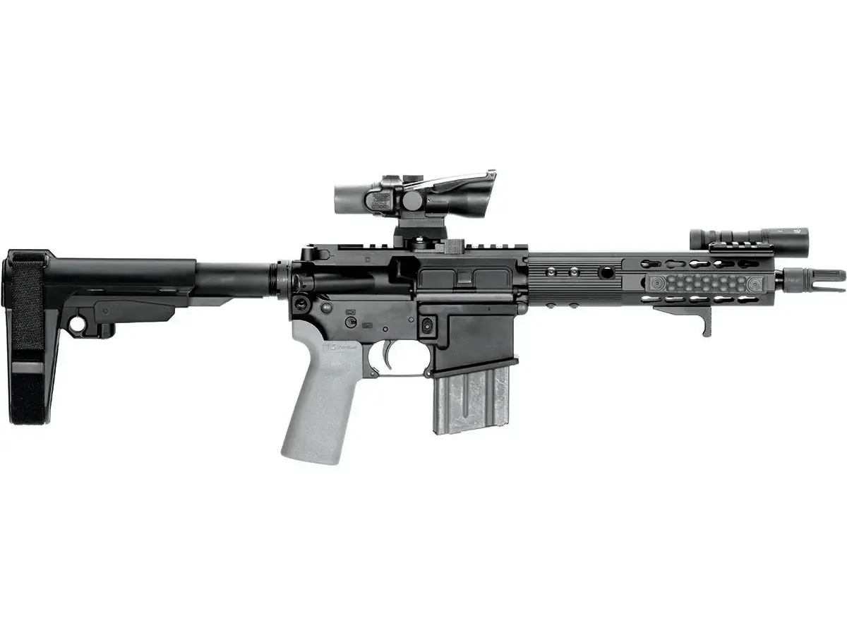 SBA3 5 Position Adjustable Pistol Stabilizing Brace Black - photo 7