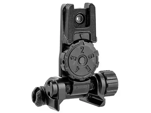 MBUS Pro Rear Sight Flip-Up LR Adjustable 2.6" Steel Black - photo 4
