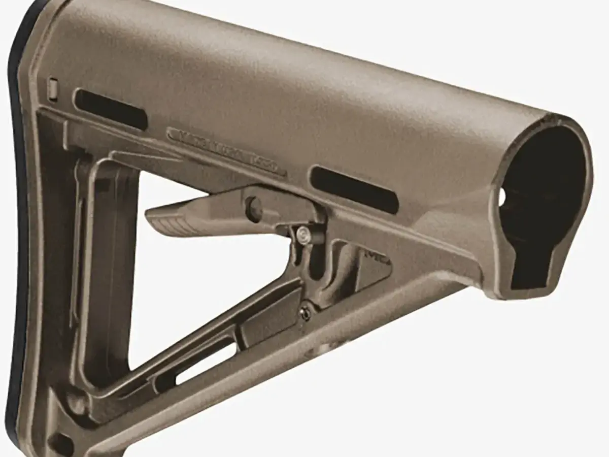 MOE Collapsible Mil-Spec Carbine Stock for AR-15 FDE - photo 2