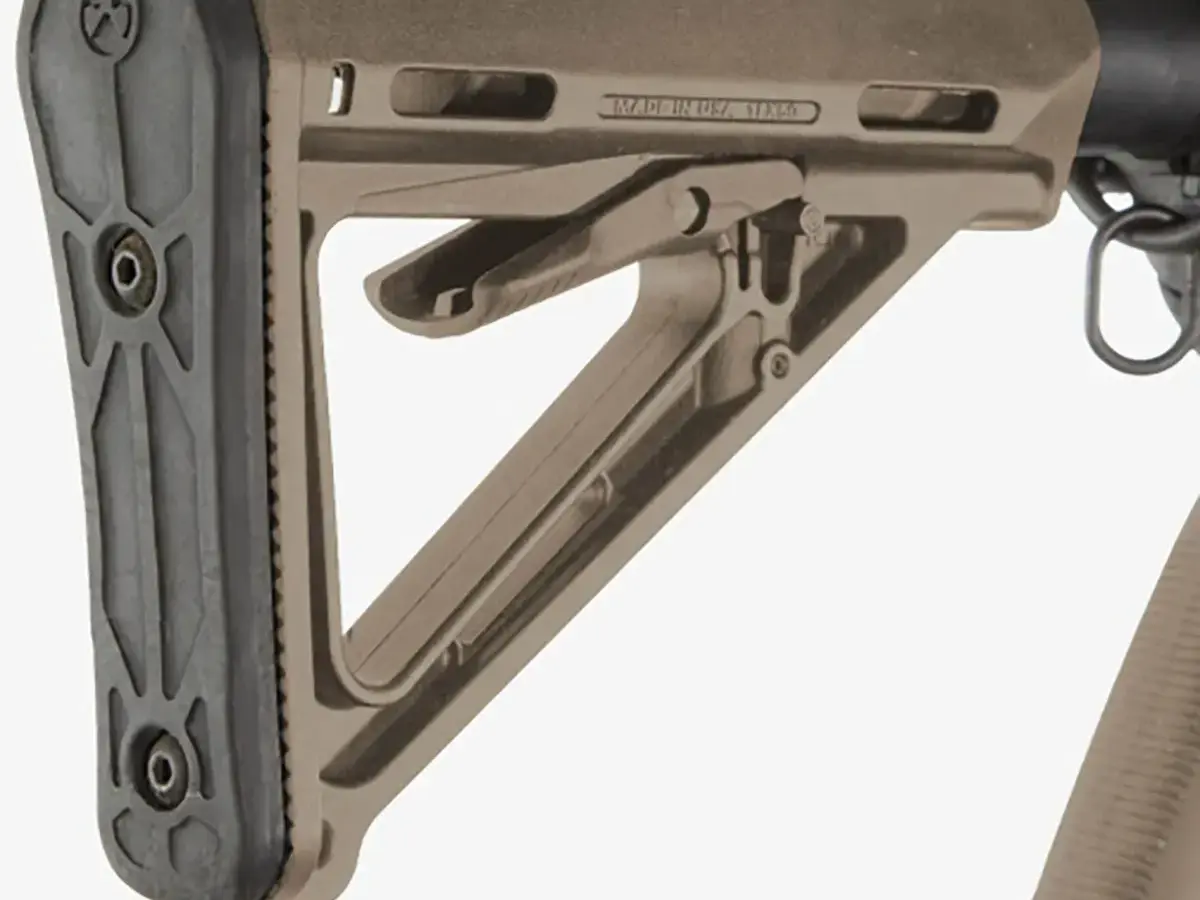 MOE Collapsible Mil-Spec Carbine Stock for AR-15 FDE - photo 3