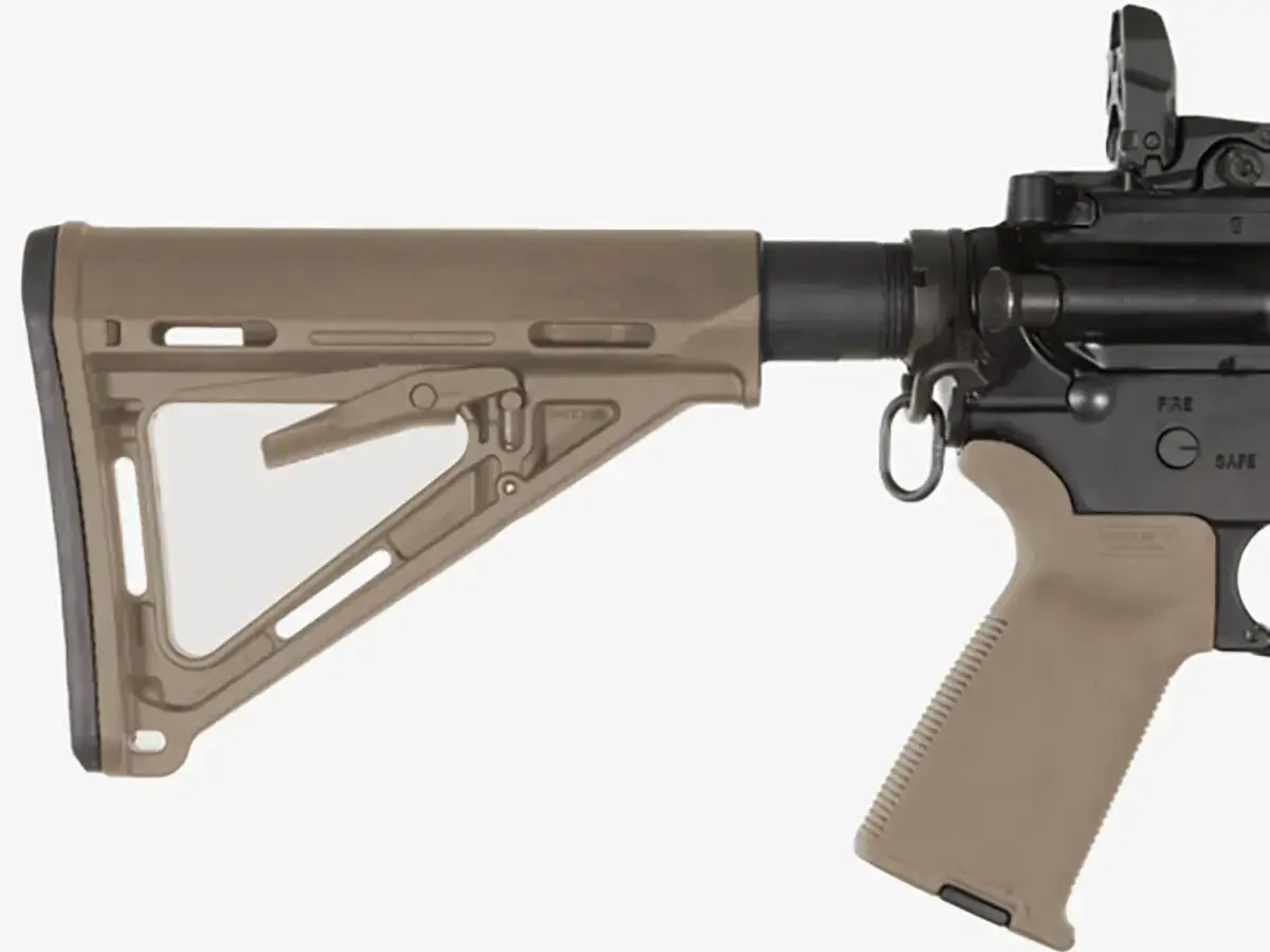 MOE Collapsible Mil-Spec Carbine Stock for AR-15 FDE - photo 4