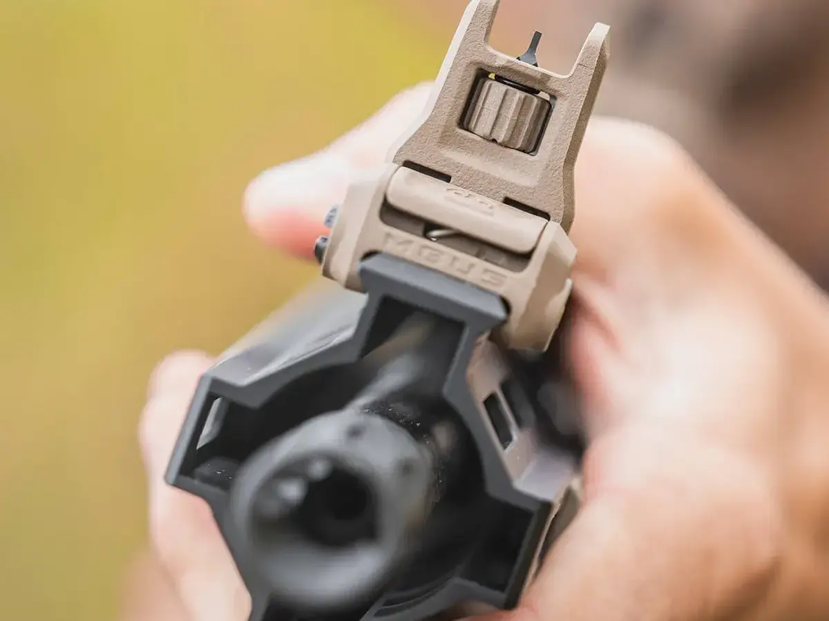 MBUS 3 Front Sight  Flip-Up Adjustable Polymer FDE - photo 4