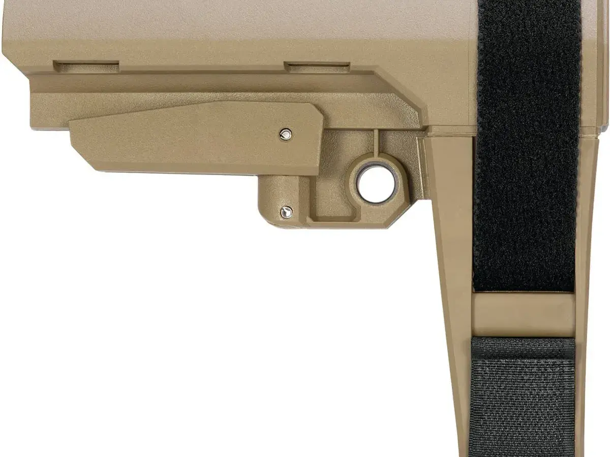SBA3 5 Position Adjustable Pistol Stabilizing Brace FDE