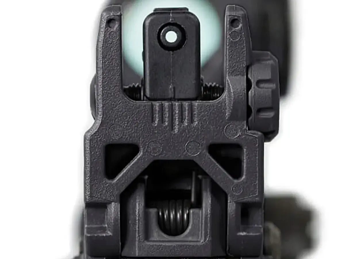 MBUS Rear Sight Flip-Up Polymer for AR-15 Black - photo 10