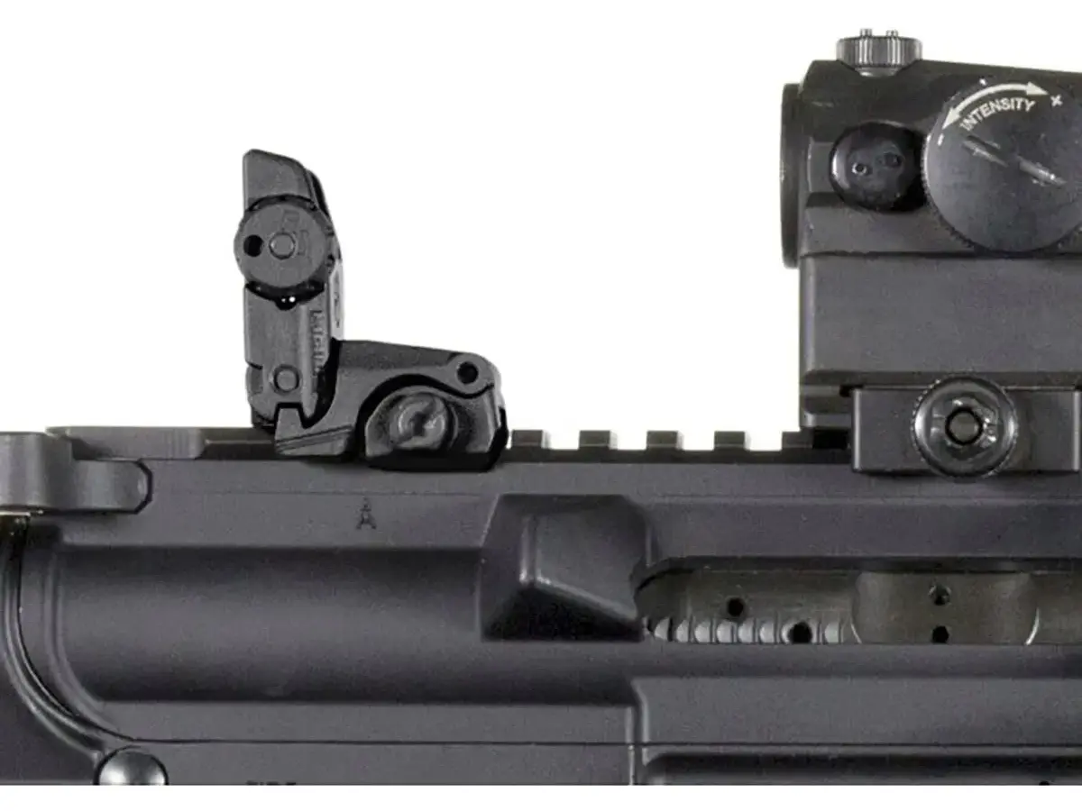 MBUS Rear Sight Flip-Up Polymer for AR-15 Black - photo 4