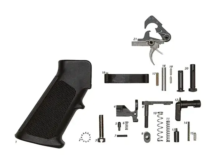 AR-15 Lower Parts Kit with Grip w/ ACT Trigger