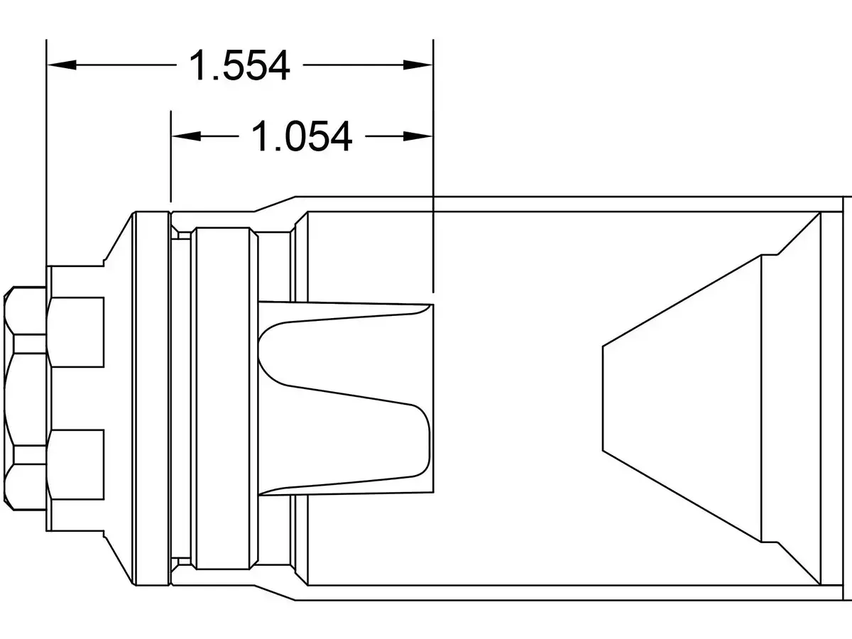 FHD Flash Hider 1/2-28 Square Shoulder Black Nitride - photo 5