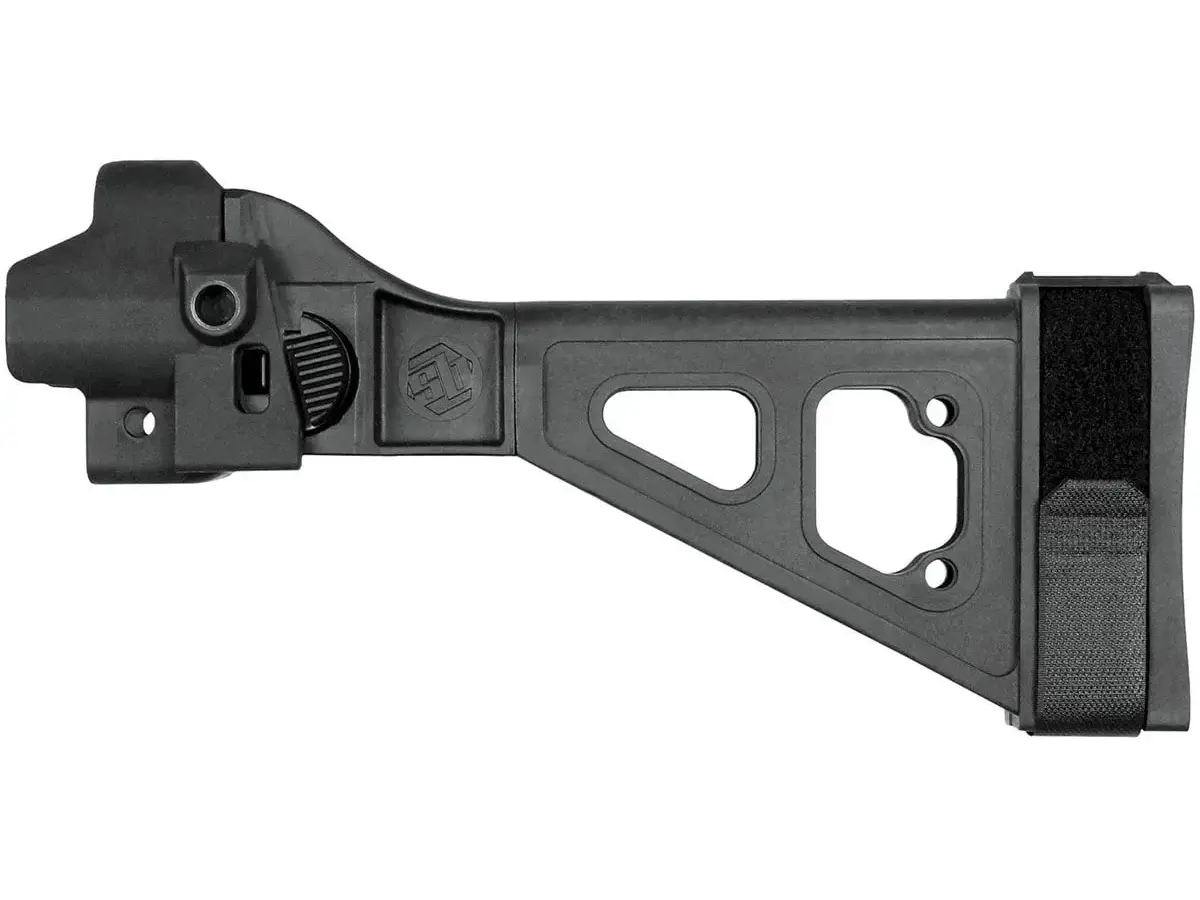 SBT5 Side-Folding Pistol Stabilizing Brace for MP5/MP5K Blk