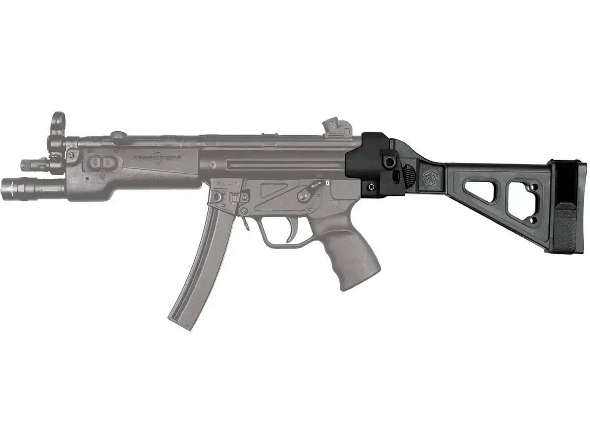 SBT5 Side-Folding Pistol Stabilizing Brace for MP5/MP5K Blk - photo 4