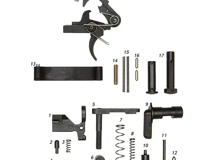 AR-15 Lower Parts Kit w/ QMS Trigger