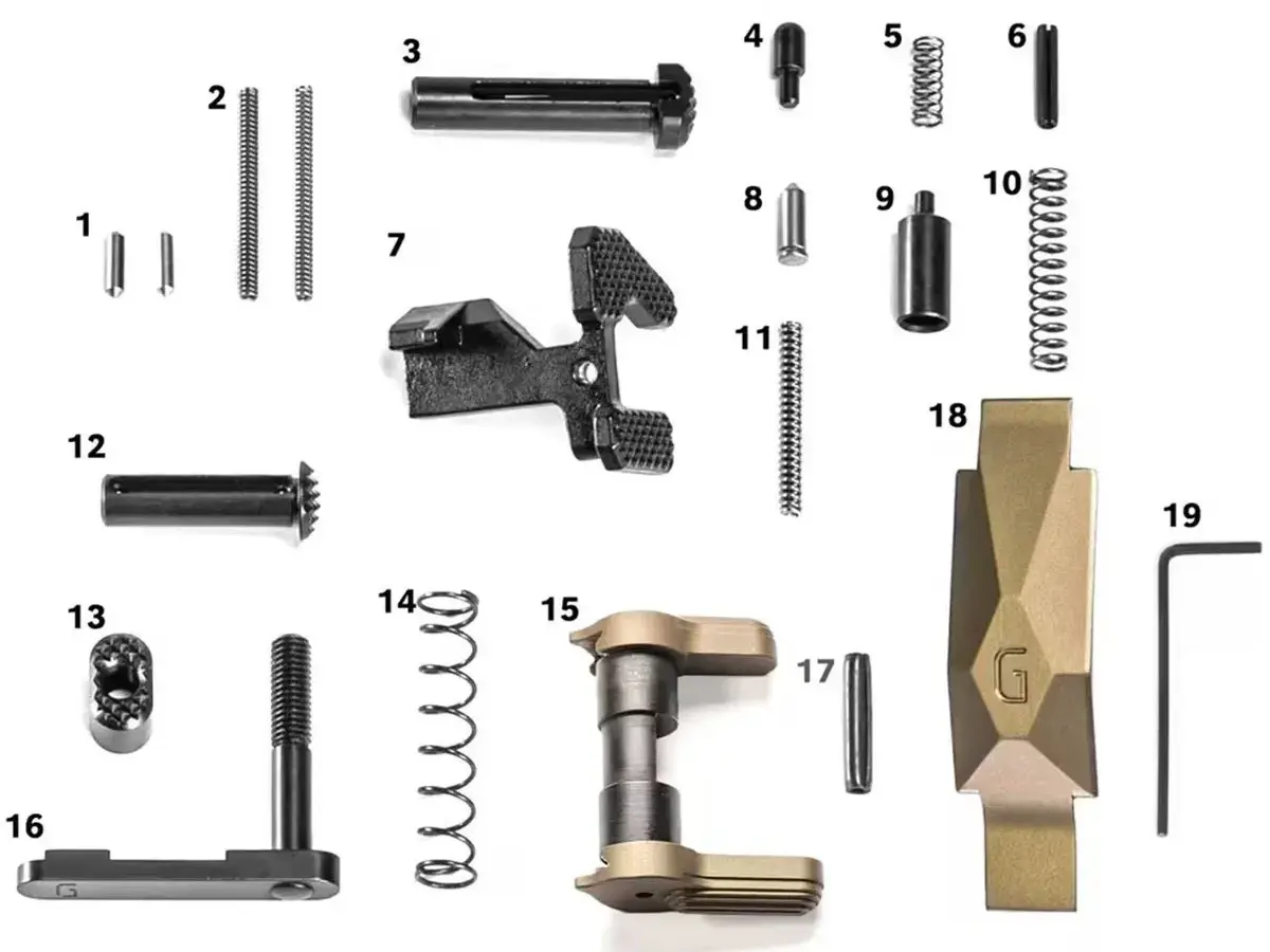 AR-15 Ultra Duty Lower Parts Kit DDC