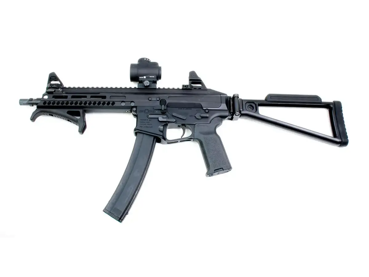 Triangle Folding Stock 9" w/Cheek Rest & Buttpd Aluminum BLK - photo 2