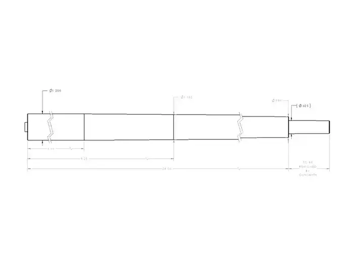 243 Caliber 7.5 Twist 28" Stainless Steel Competition BBL