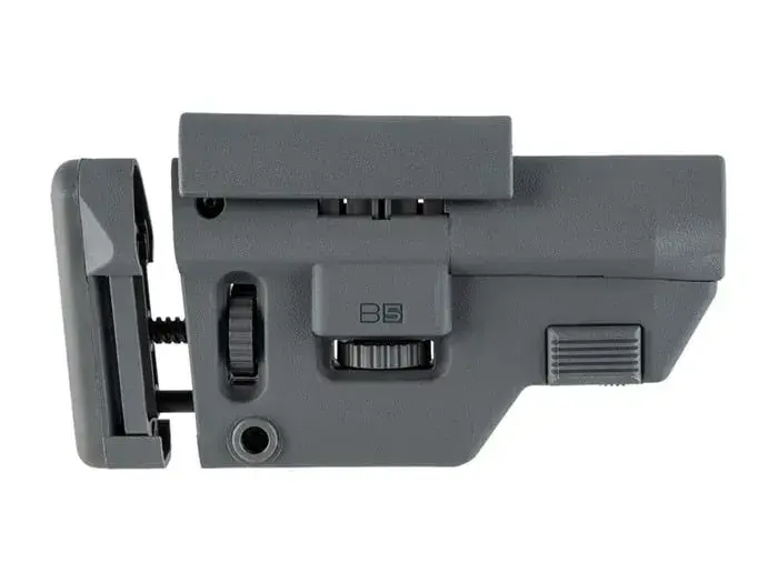 Collapsible Precision Stock 556 Wolf Grey- Medium