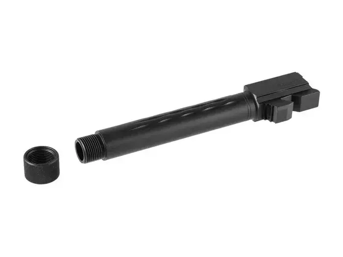 Match 9mm Threaded Flame BBL for Glock-17 Gen 1-4 Black - photo 3
