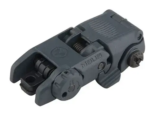 MBUS Rear Sight Flip-Up Polymer for AR-15 Stealth Gray - photo 3