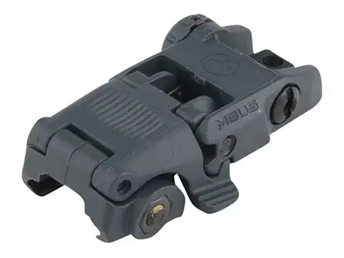 MBUS Rear Sight Flip-Up Polymer for AR-15 Stealth Gray - photo 4