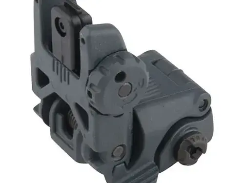 MBUS Rear Sight Flip-Up Polymer for AR-15 Stealth Gray - photo 5