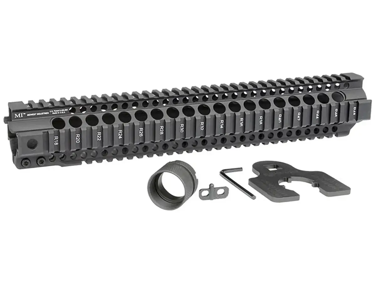 AR-15 Combat T-Series 1-PC Free Float Handguard 14" Black