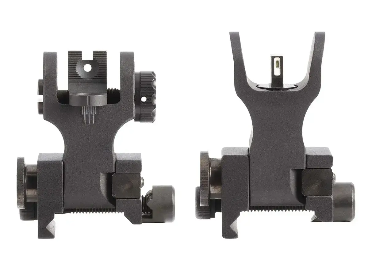 AR-15 Tritium Flip-up Sight With CSAT & Tritium Stripe