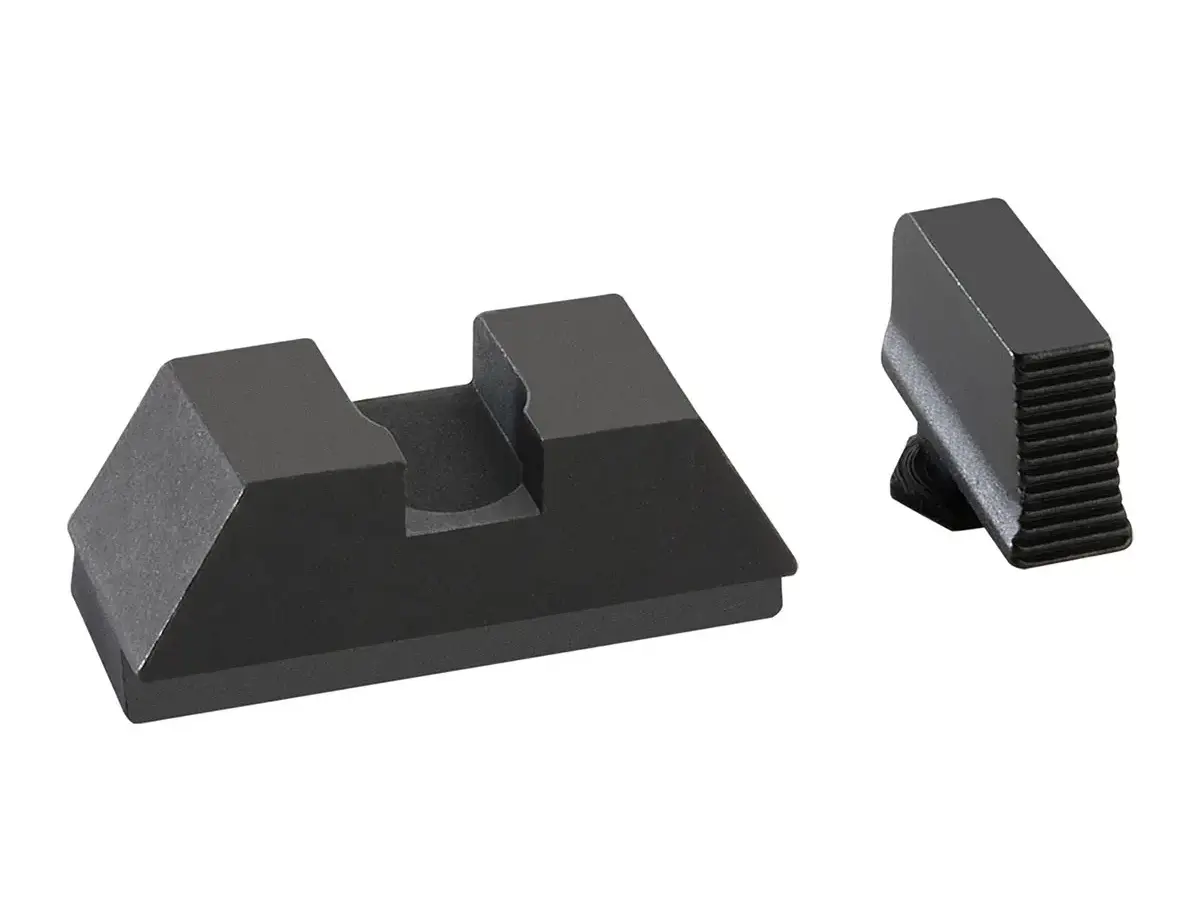 2L Optic Comp Sights Serratd Front .240"F /.315"R for Glock