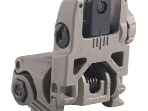 MBUS Rear Sight Flip-Up Polymer for AR-15 FDE - photo 5