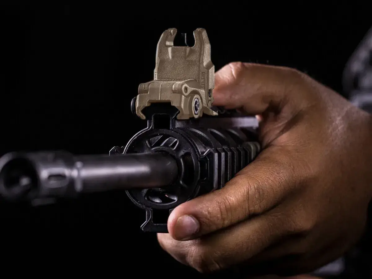 MBUS Front Sight Flip-Up Polymer for AR-15 FDE - photo 4