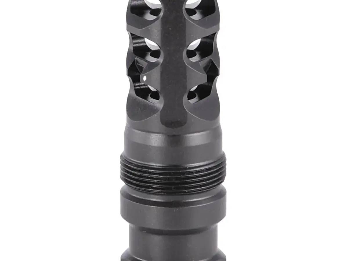 FRC Flat 3-Port 223 Cal 1/2-28 Thrd Compensator For 13.8"BBL