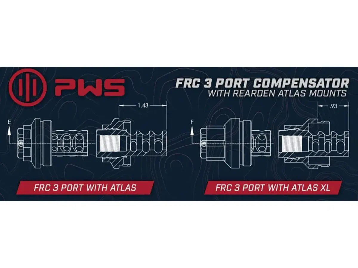 FRC Flat 3-Port 223 Caliber 1/2"-28 Threads Compensator - photo 4
