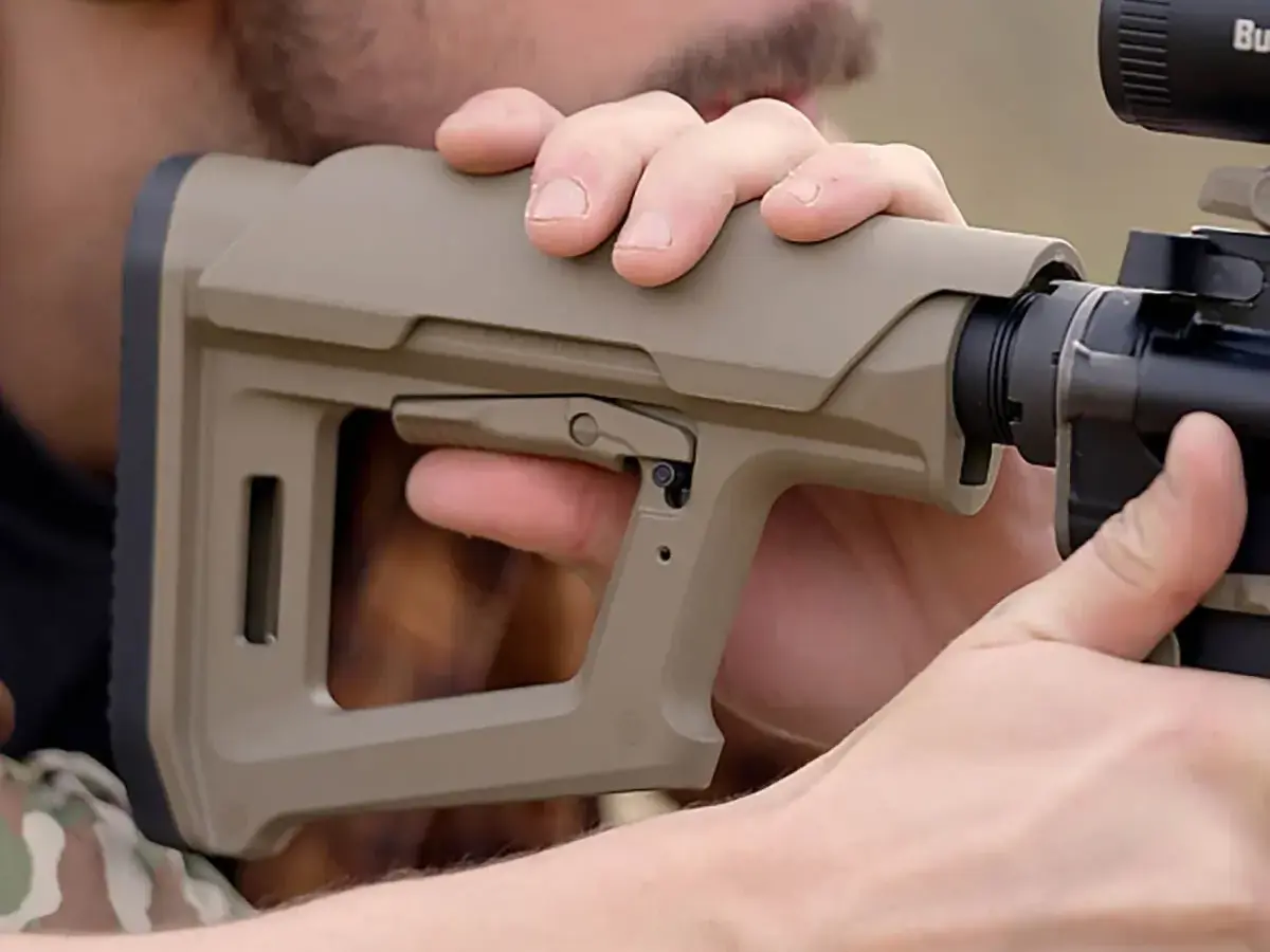 MOE PR Collapsible Mil-Spec Carbine Stock for AR-15 FDE - photo 5