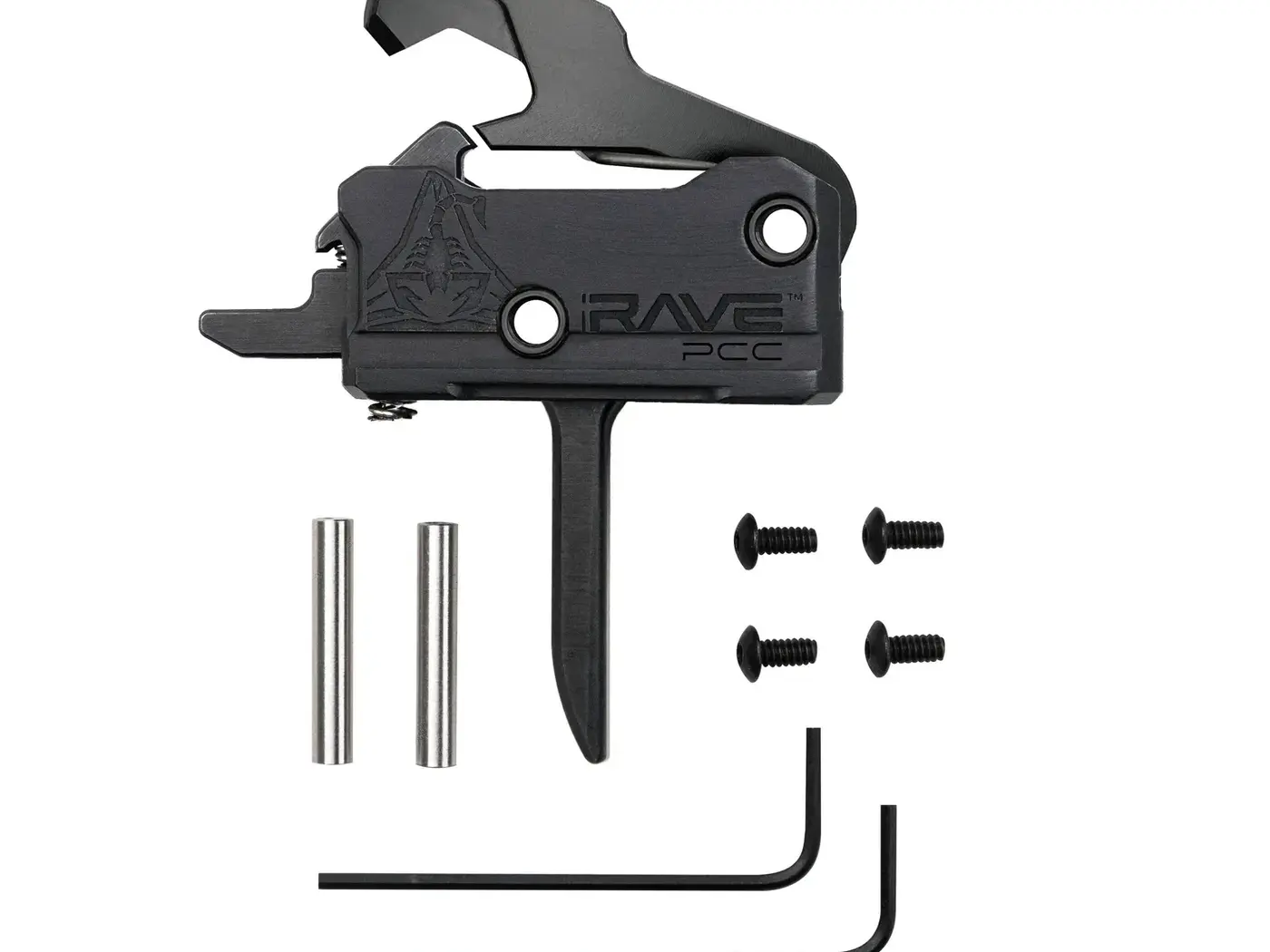 Rave PCC Drop-In Flat Trigger With Anti-Walk Pins Black