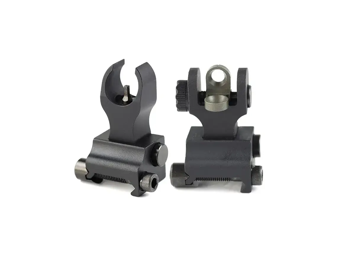Manual Front (HK) & Rear (A2) Sight Combo Picatinny Black