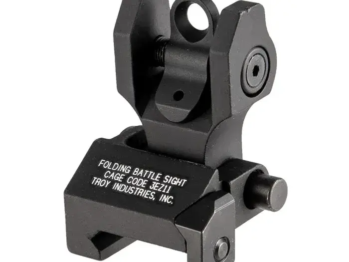 AR-15  Flip-Up Adjustable Rear Sight Black - photo 2